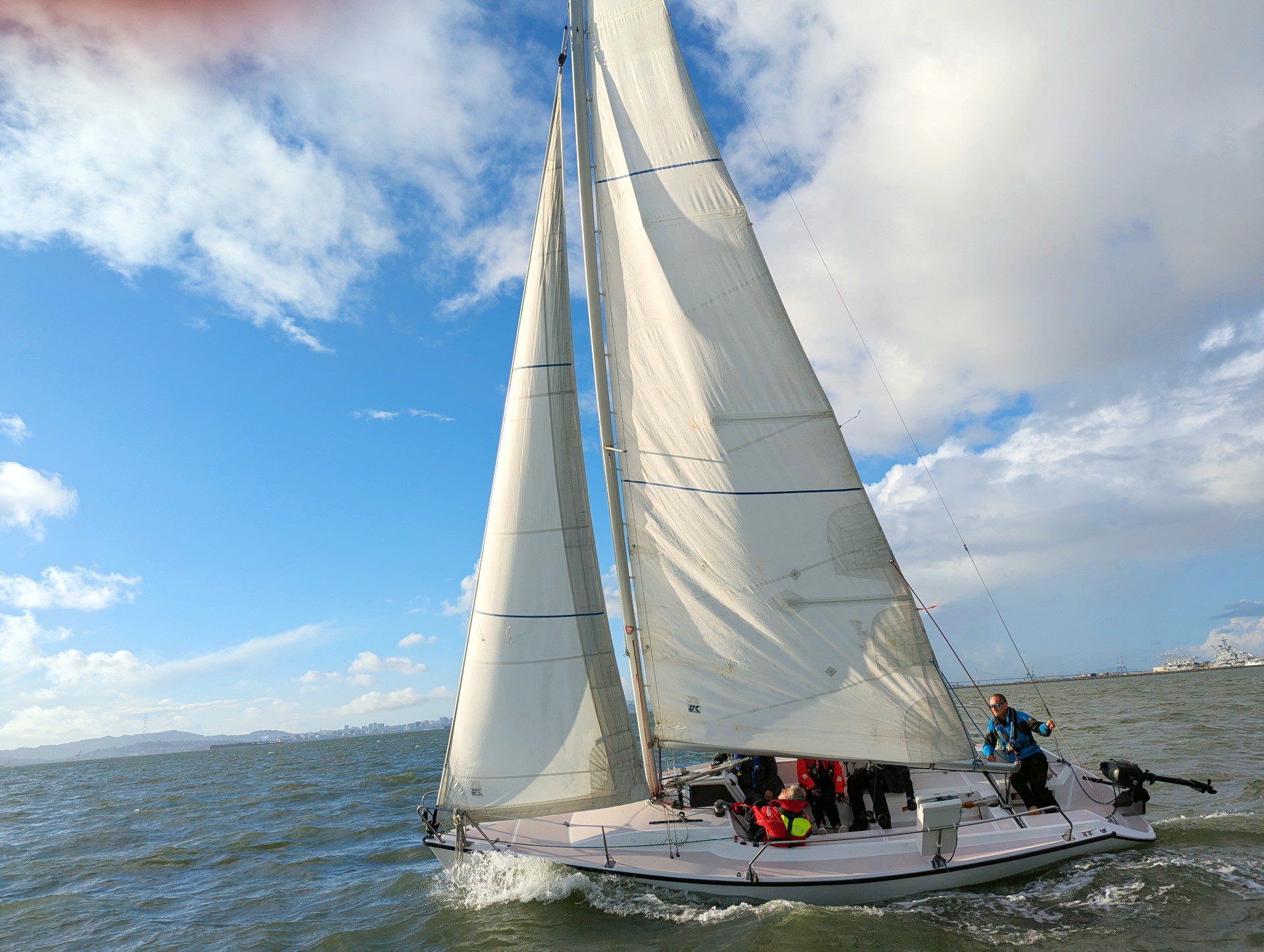 Sailboat during the Performance Sailing course